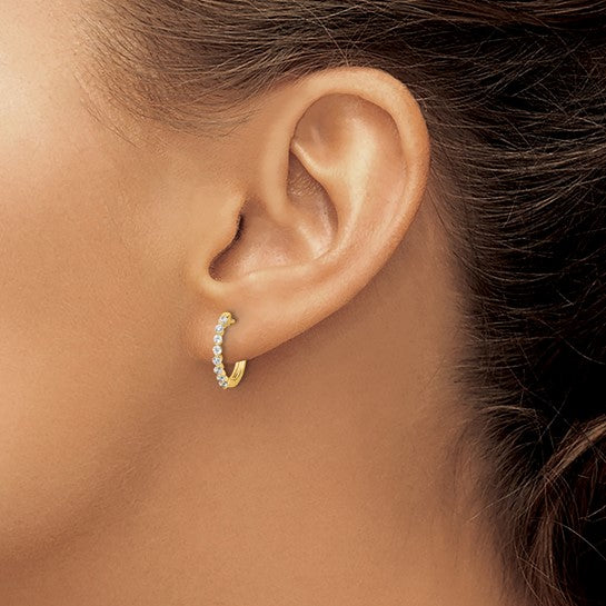 Lab Grown Diamond Hoop Earrings