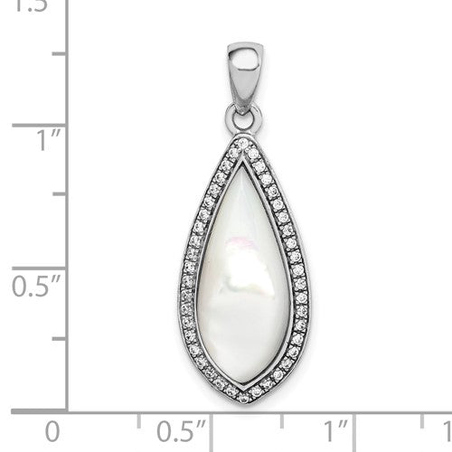 Silver Mother-Of-Pearl Pendant