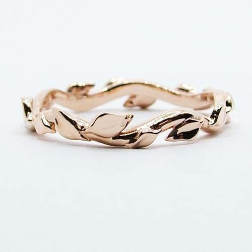 14K Rose Gold Custom Vine Ring